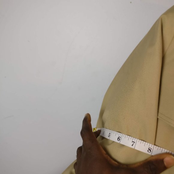 XDouble Breasted belted Long Trench Coat, Made in Poland,Pocket Nova Check Lined - Picture 9 of 15